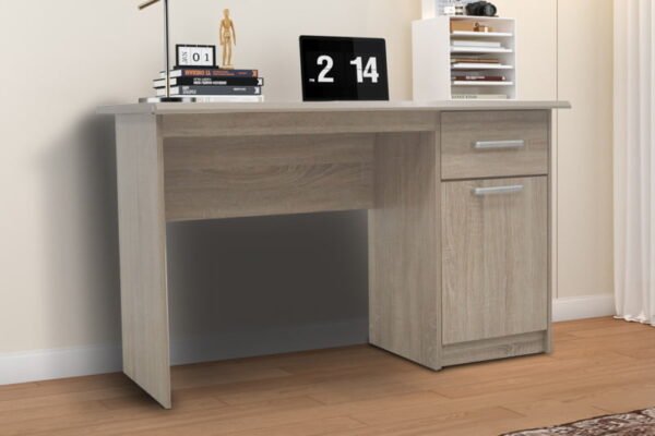Bureau 'Milou' 1 tiroir 1 porte Sonoma