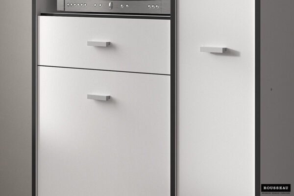 SALE - Armoire de cuisine 'Trudo' Blanc/gris